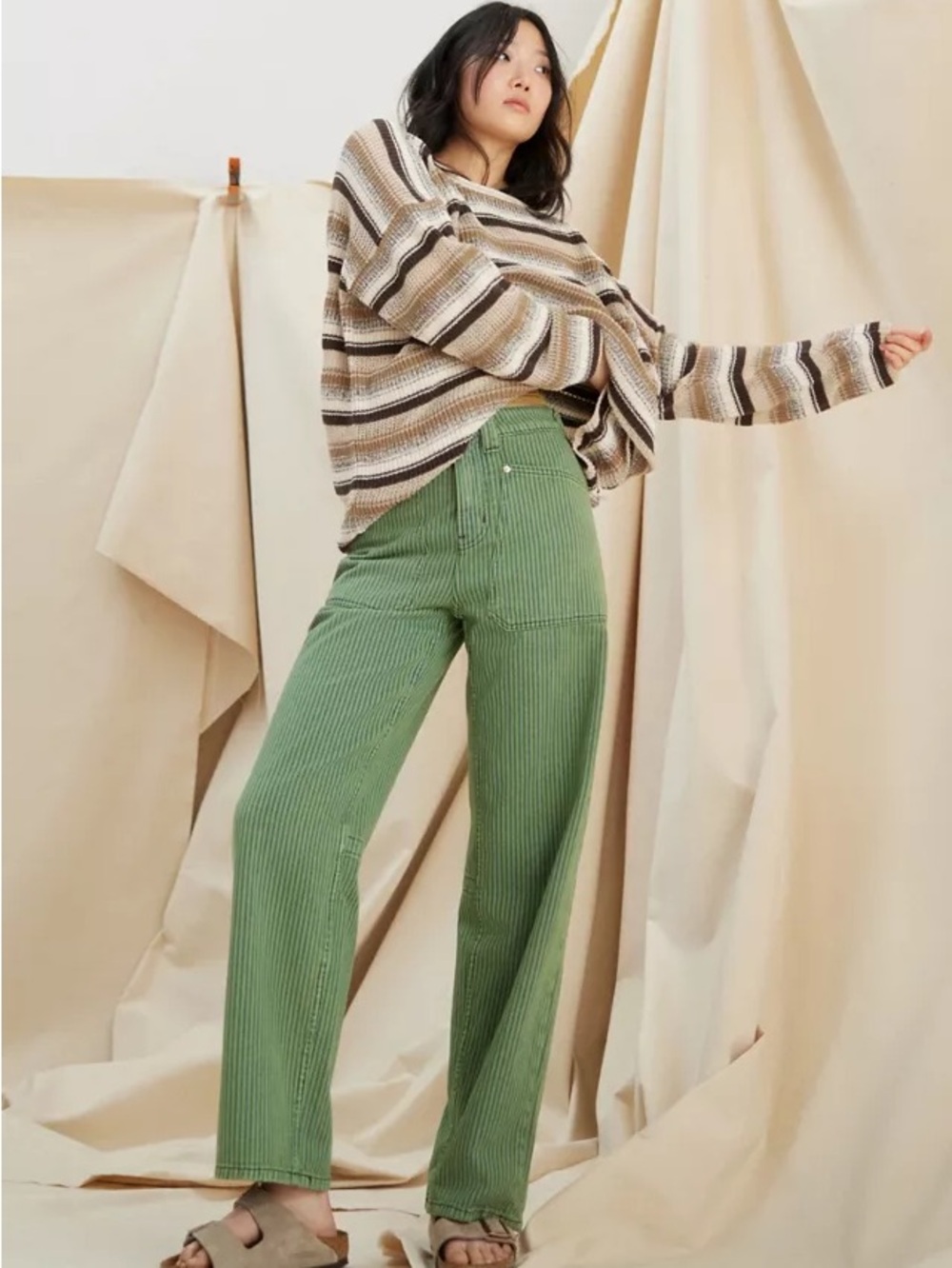 BDG Bella Baggy Printed Patch Pocket Jeans | Urban Outfitters